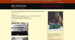 Desktop Screenshot of bearproofcans.com